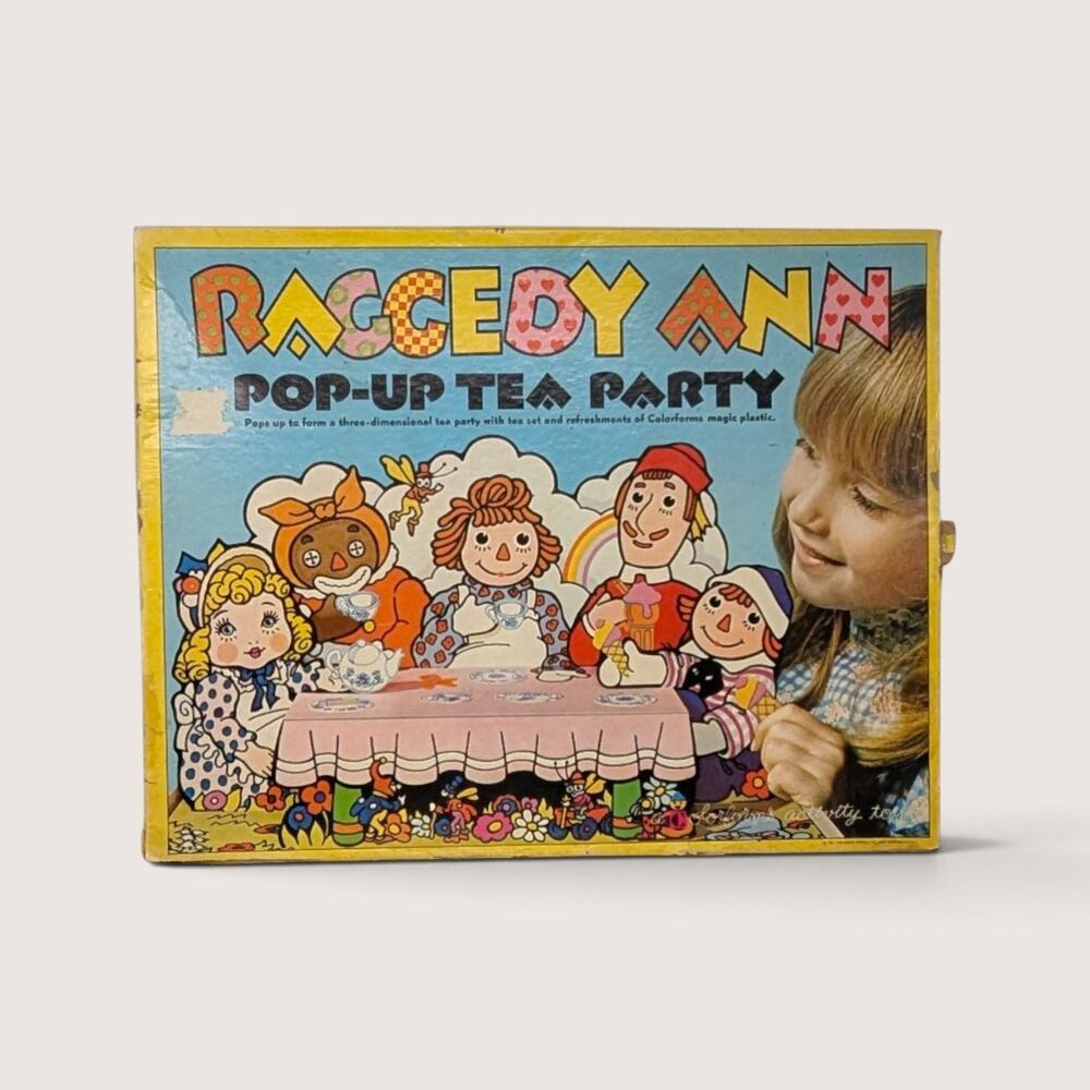 1974 Raggedy Ann Pop-Up Tea Party Colorforms